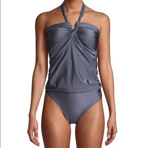 Time and Tru Women’s Gray Tankini